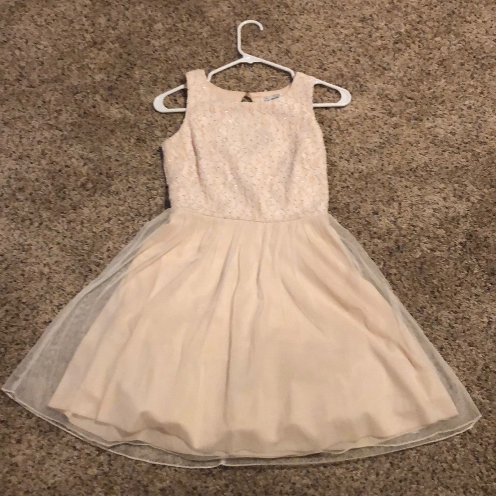 Pink lace formal